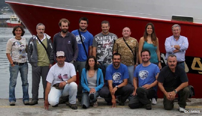 CEMMA observers team and Anxuela crew ©CEMMA