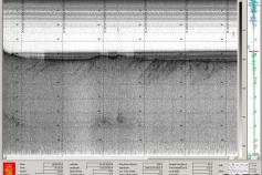 Captura de pantalla de la sonda paramétrica (TOPAS) de un perfil levantado en las cercanías a la localidad de Rota ©IEO